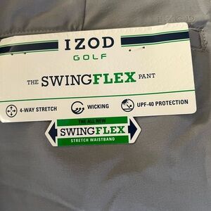 Izod Golf SwingFlex Pants - Classic Gray